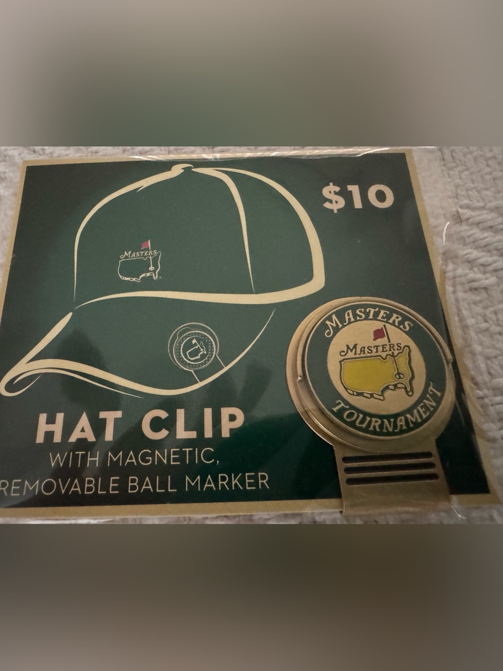 Masters Tournament Hat Clip Ball  Marker
